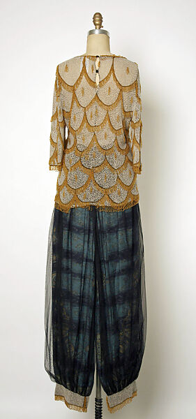 Ensemble, Giorgio Armani (Italian, founded 1974), synthetic fiber, silk, glass, Italian