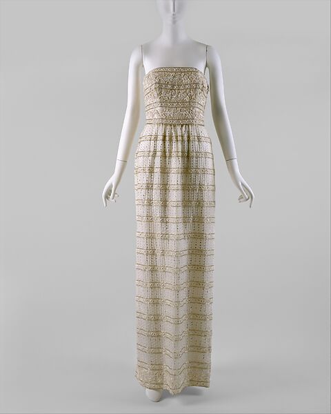 Evening dress, Giorgio Armani (Italian, founded 1974), silk, plastic, Italian 