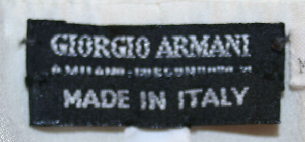 Evening dress, Giorgio Armani (Italian, founded 1974), silk, plastic, Italian