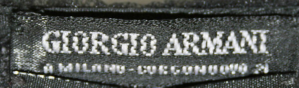 Cocktail dress, Giorgio Armani (Italian, founded 1974), synthetic fiber, silk, glass, Italian