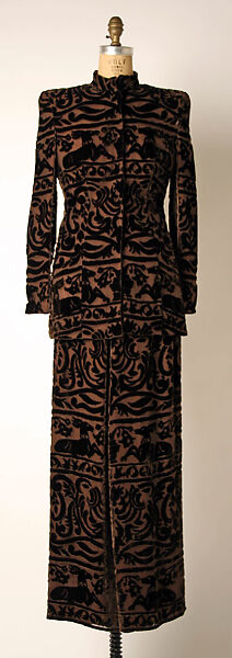 Evening suit, Giorgio Armani (Italian, founded 1974), silk, synthetic fiber, Italian 
