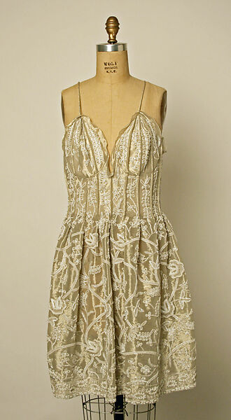 Evening dress, Giorgio Armani (Italian, founded 1974), synthetic fiber, metallic, glass, plastic, Italian 