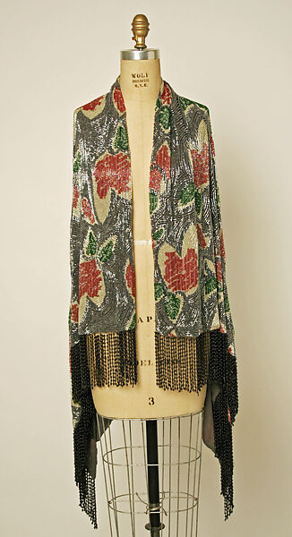 Evening suit, Giorgio Armani (Italian, founded 1974), (a - b) silk, glass
(c) silk, glass, plastic, Italian