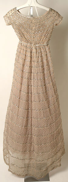Evening dress, Attributed to House of Dior (French, founded 1946), cotton, silk, plastic, French