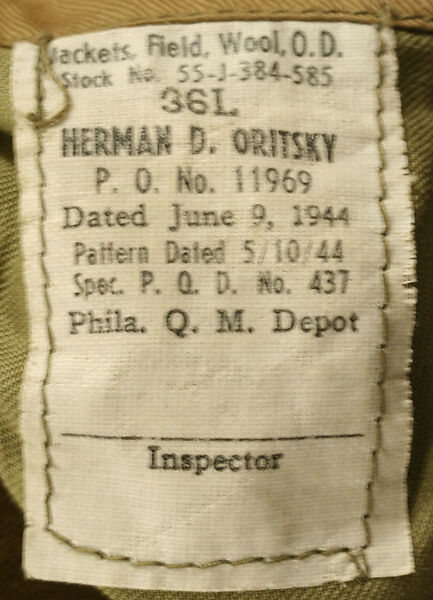 Military uniform, [no medium available], American