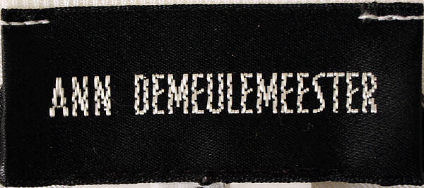 Dress, Ann Demeulemeester (Belgian, founded 1985), rayon, Belgian