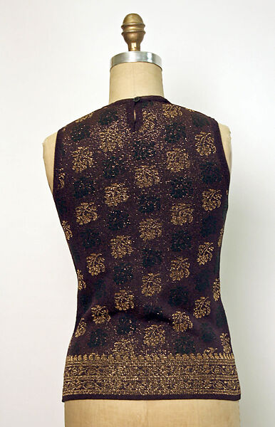 Sweater vest, Dries Van Noten (Belgian, born 1958), Rayon, cotton, Nylon, Belgian