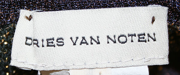 Sweater vest, Dries Van Noten (Belgian, born 1958), Rayon, cotton, Nylon, Belgian