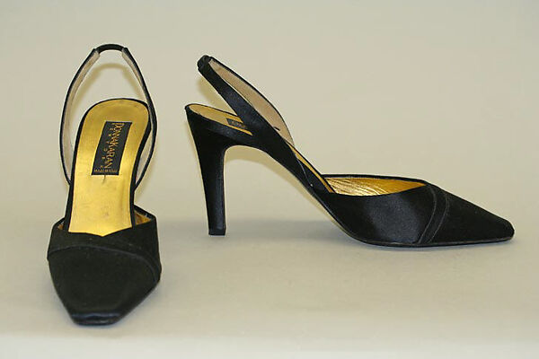 Evening ensemble, Donna Karan New York (American, founded 1985), (a) silk; (b) metal; (c, d) silk, leather, American