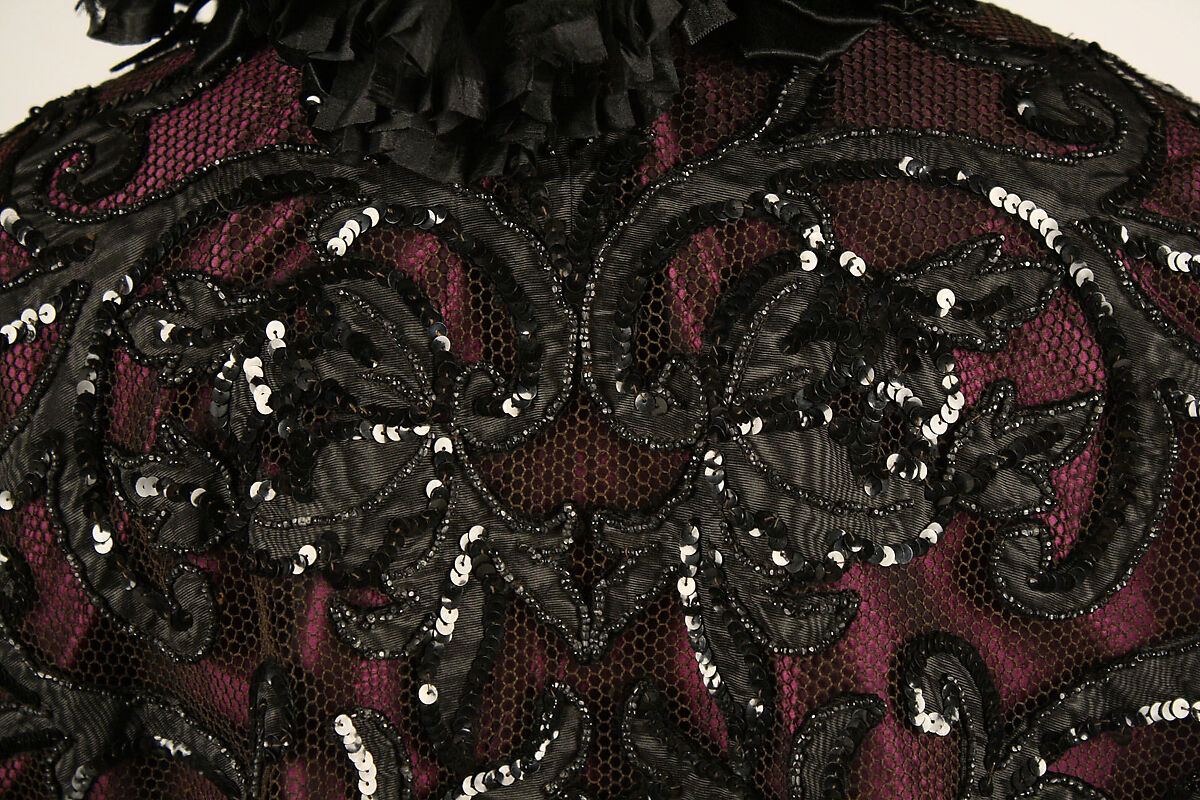 Cape, Au Louvre (French), silk, cellulous nitrate, gelatin, glass, French