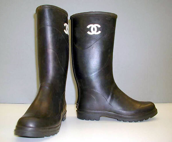 Chanel Clear/White Vinyl and Fabric Cap Toe Boots Size 6.5/37