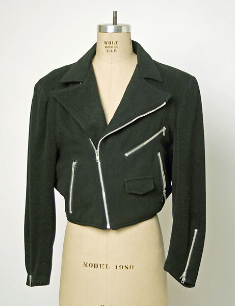 Jacket, Stephen Sprouse (American, 1953–2004), wool, metal, American 