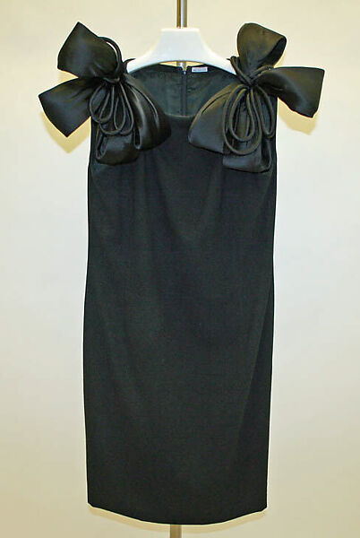 Dress, André Laug (Italian, born France, 1931–1984), wool, silk, Italian 