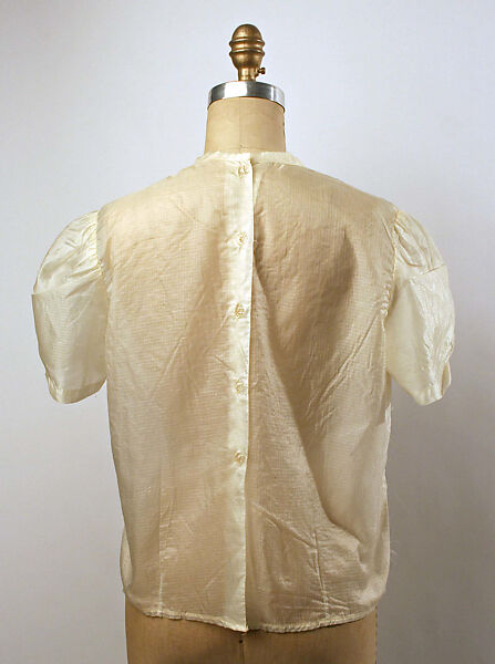 Blouse, silk, American