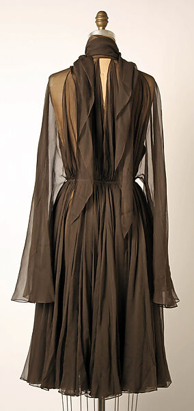 Cocktail dress, Madame Grès (Germaine Émilie Krebs) (French, Paris 1903–1993 Var region), silk, French
