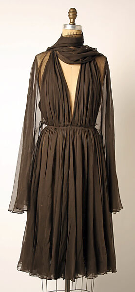 Cocktail dress, Madame Grès (Germaine Émilie Krebs) (French, Paris 1903–1993 Var region), silk, French 