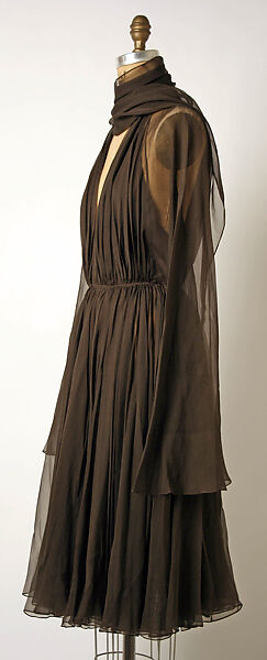 Cocktail dress, Madame Grès (Germaine Émilie Krebs) (French, Paris 1903–1993 Var region), silk, French