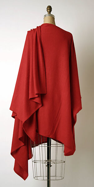 Cape, Madame Grès (Germaine Émilie Krebs) (French, Paris 1903–1993 Var region), Wool, French