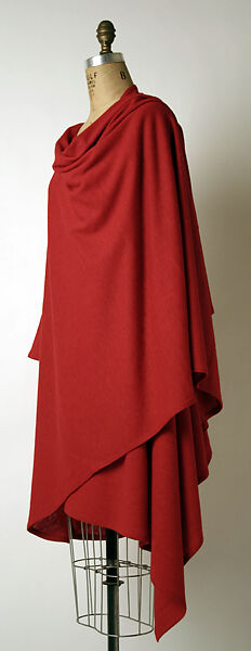 Cape, Madame Grès (Germaine Émilie Krebs) (French, Paris 1903–1993 Var region), Wool, French