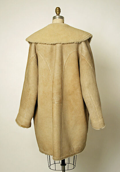 Coat, Azzedine Alaïa (French (born Tunisia), Tunis 1935–2017 Paris), leather, French