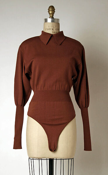 Suit, Azzedine Alaïa (French (born Tunisia), Tunis 1935–2017 Paris), (a, b) wool blend(c) wool(d) leather, French