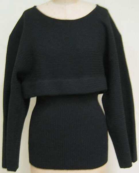 Ensemble, Azzedine Alaïa (French (born Tunisia), Tunis 1935–2017 Paris), wool, French