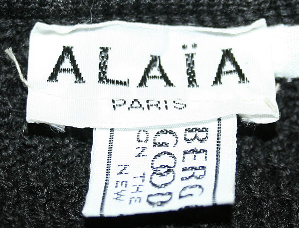 Ensemble, Azzedine Alaïa (French (born Tunisia), Tunis 1935–2017 Paris), wool, French