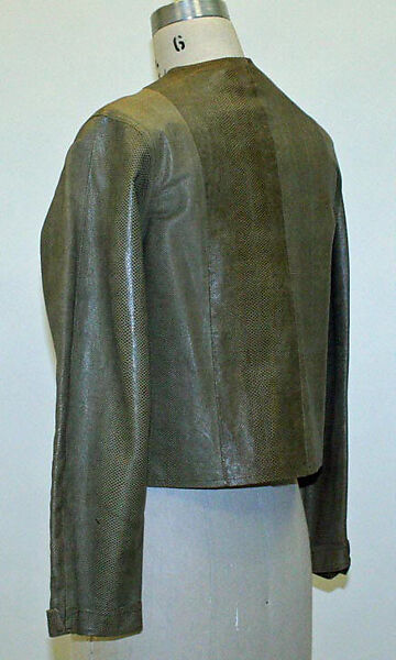 Jacket, Rudi Gernreich (American (born Austria), Vienna 1922–1985 Los Angeles, California), synthetic leather, American