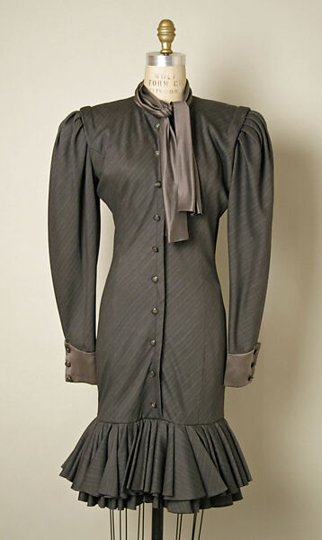 Dress, Emanuel Ungaro (French, 1933–2019), wool, silk, French 