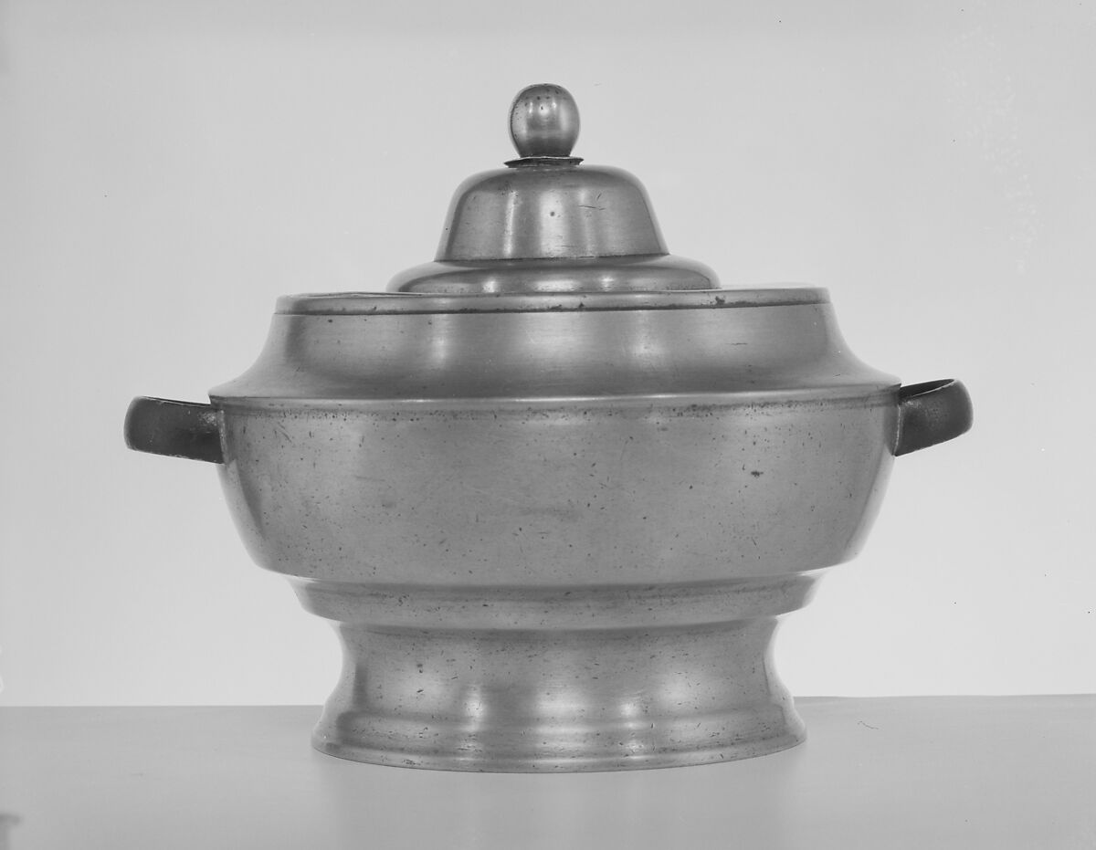Sugar Bowl, George Richardson (1782–1848), Pewter, American 