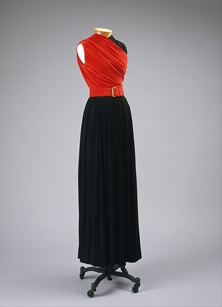 Evening dress, Claire McCardell (American, 1905–1958), silk (?), American 