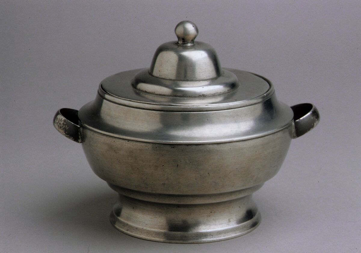 Sugar Bowl, George Richardson (1782–1848), Pewter, American 