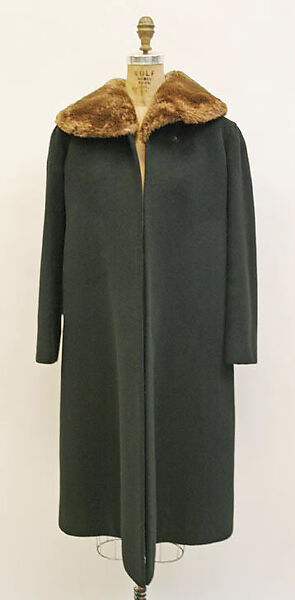 Coat, Charles James (American, born Great Britain, 1906–1978), wool, American 