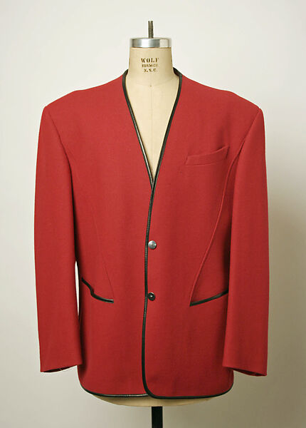 Jacket, Mugler (French, founded 1974), wool, French 