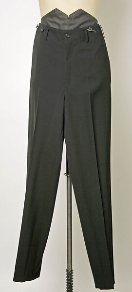 Trousers, Yohji Yamamoto (Japanese, born Tokyo, 1943), wool, Japanese 