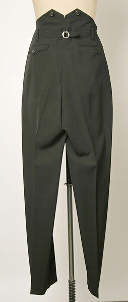 Trousers, Yohji Yamamoto (Japanese, born Tokyo, 1943), wool, Japanese