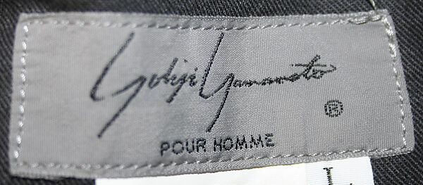 Trousers, Yohji Yamamoto (Japanese, born Tokyo, 1943), wool, Japanese