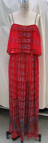 Ensemble, Zandra Rhodes (British, founded 1969), silk, synthetic fiber, British