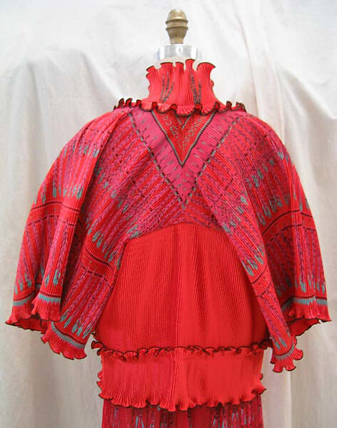 Ensemble, Zandra Rhodes (British, founded 1969), silk, synthetic fiber, British