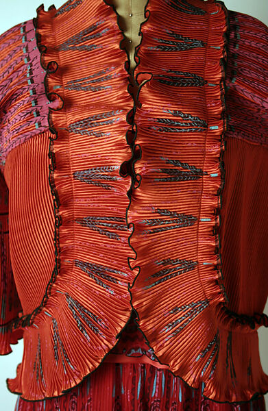 Ensemble, Zandra Rhodes (British, founded 1969), silk, synthetic fiber, British