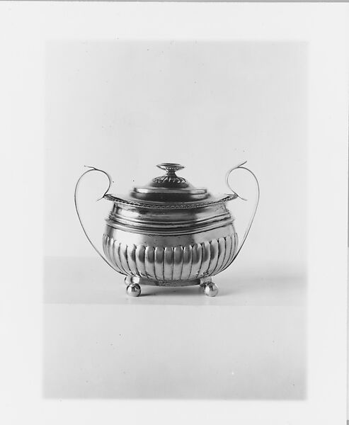 Sugar Bowl, Marked by W. H. T., Silver, American 