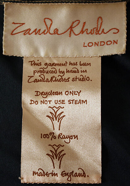 Ensemble, Zandra Rhodes (British, founded 1969), silk, synthetic fiber, British