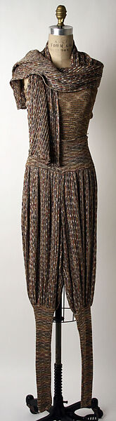 Ensemble, Missoni (Italian, founded 1953), Lurex, synthetic fiber, Italian 