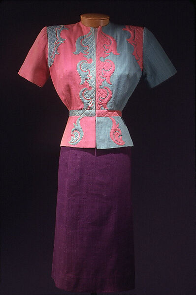 Suit, Gilbert Adrian (American, Naugatuck, Connecticut 1903–1959 Hollywood, California), cotton, American