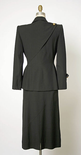 Suit, Gilbert Adrian (American, Naugatuck, Connecticut 1903–1959 Hollywood, California), wool, American
