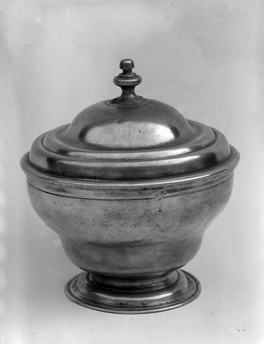 Sugar Bowl, Attributed to William Will (1742–1798) or, Pewter, American 