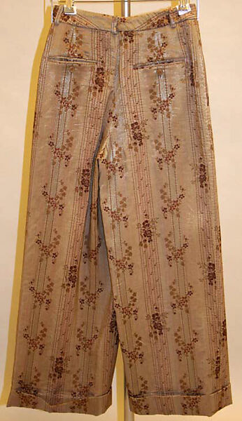 Trousers, Romeo Gigli (Italian, born 1949), synthetic fiber, Italian