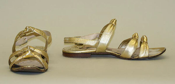 Shoes, Manolo Blahnik (British, born Spain, 1942), leather, British 