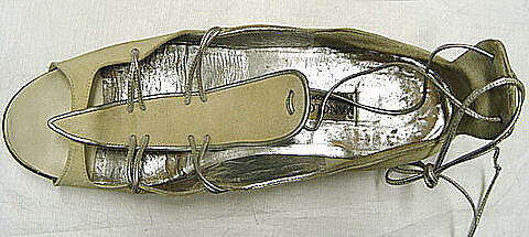 Sandals, Manolo Blahnik (British, born Spain, 1942), leather, British