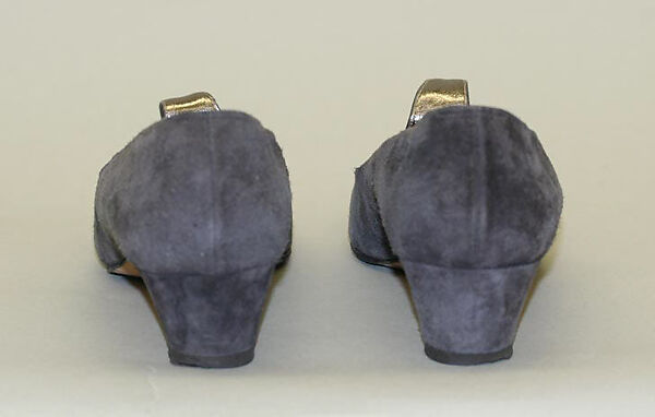 Shoes, Manolo Blahnik (British, born Spain, 1942), suede, British